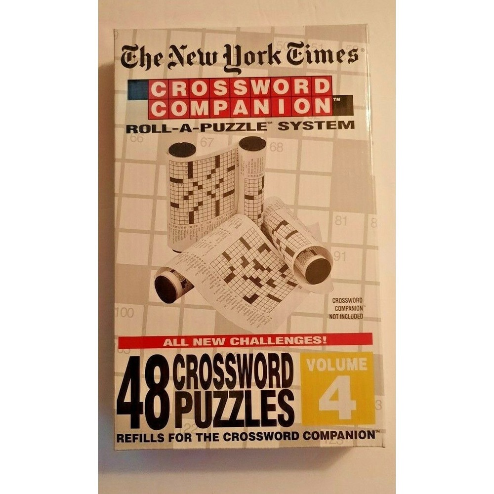 The New York Times Crossword  Companion Roll-A-Puzzle System 48 Puzzles Sealed